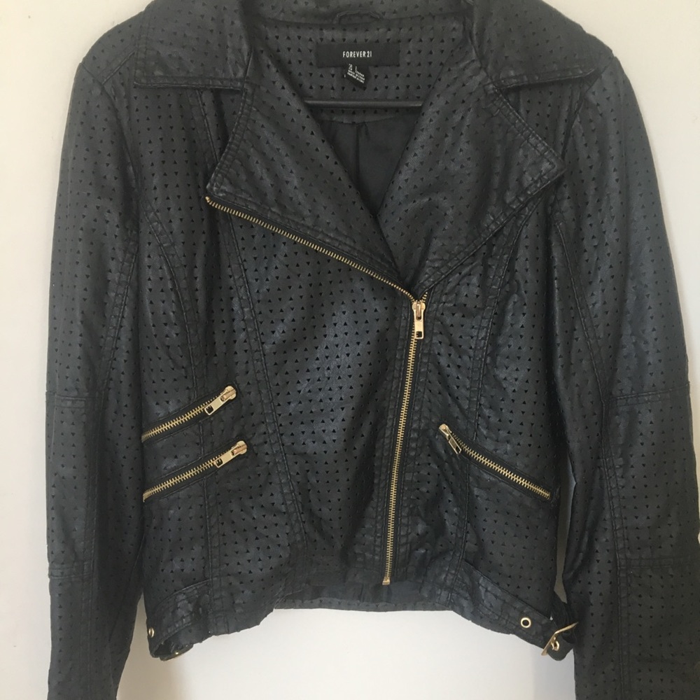 Forever21 Moto Faux Leather Jacket